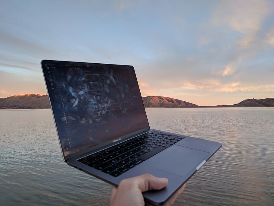 sky, water, hand, human hand, human body part, scenics - nature HD wallpaper