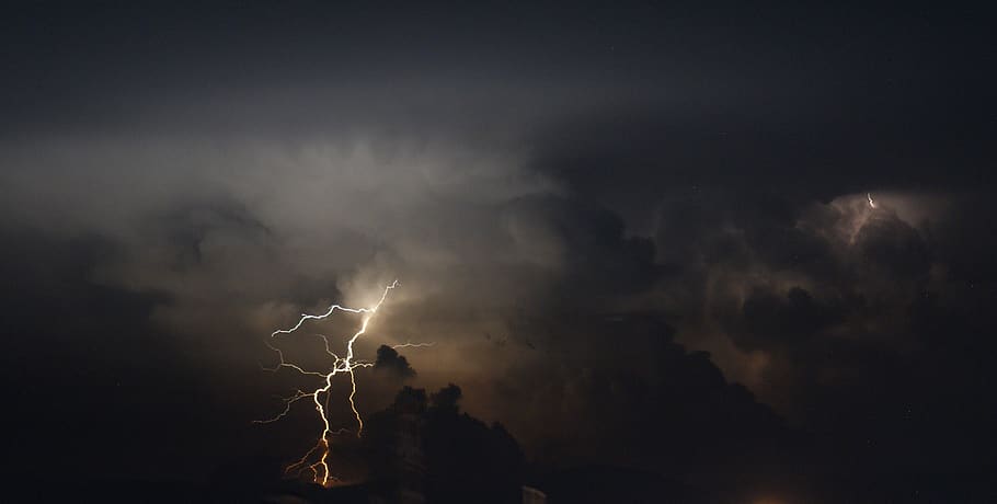 landscape, thunder, ray, storm, rain, armenia, cloud - sky HD wallpaper