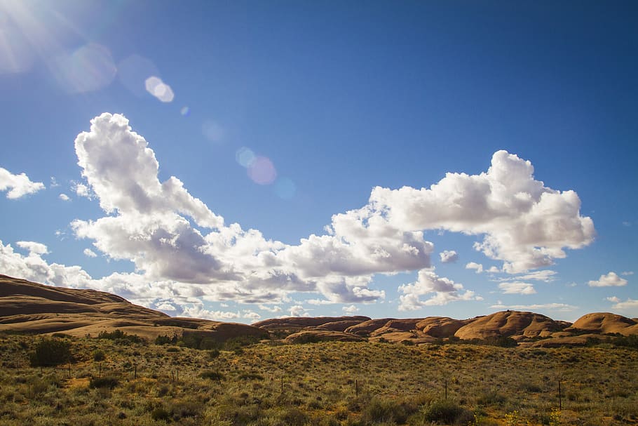 mountain under blue sky, scenics - nature, environment, landscape HD wallpaper