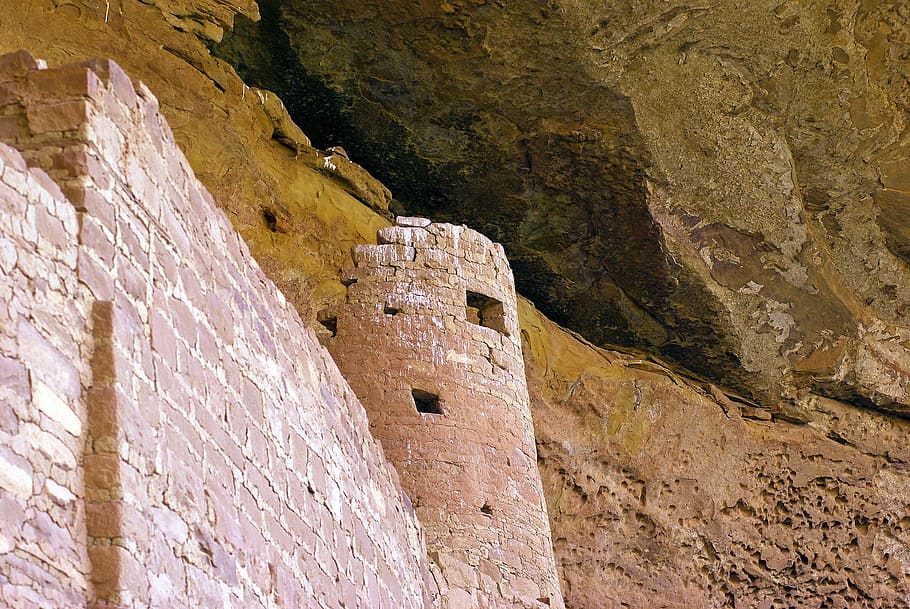 cliff palace tower, ruin, anasazi, mesa, verde, national, park