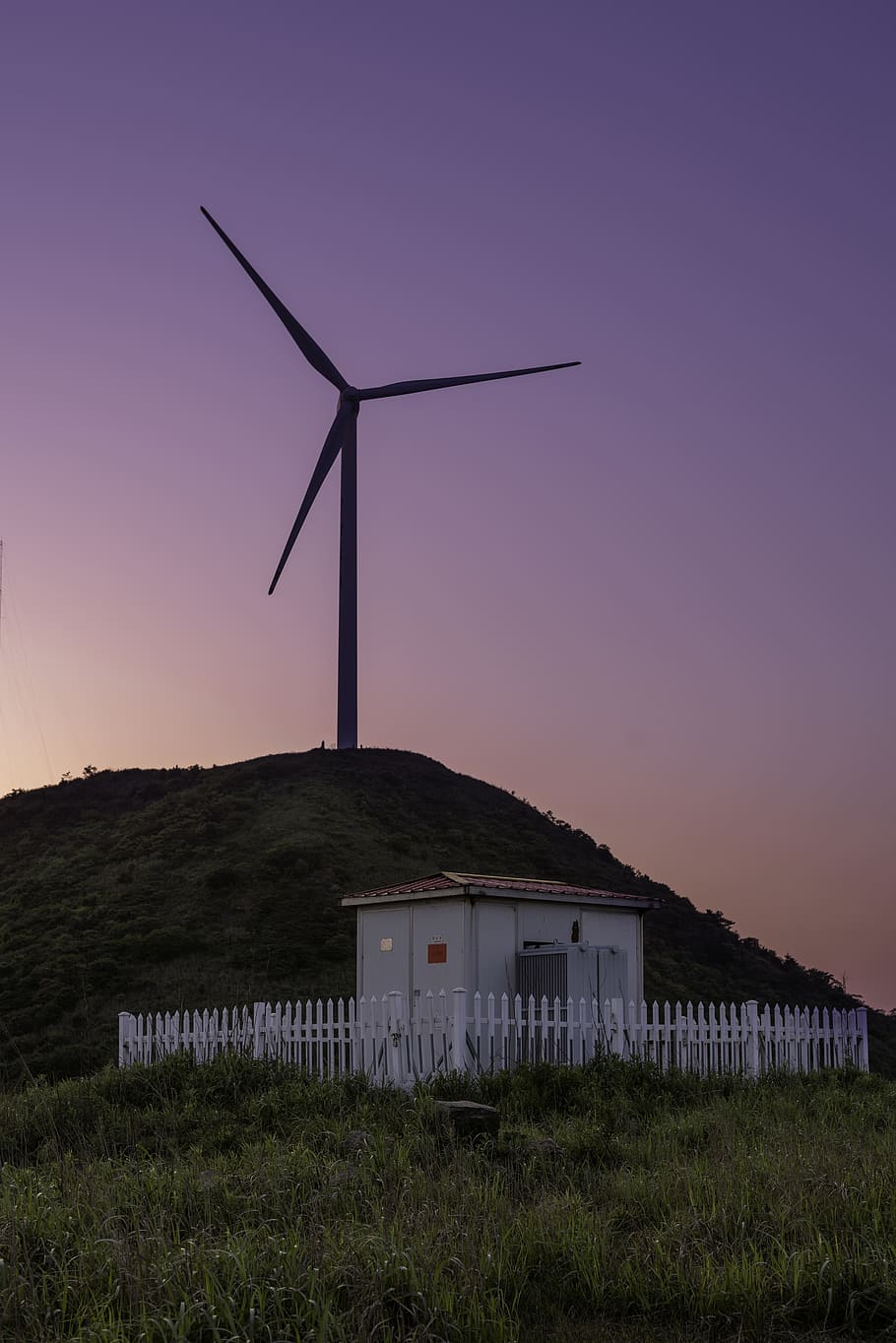 machine, engine, motor, turbine, wind turbine, outdoors, fence HD wallpaper