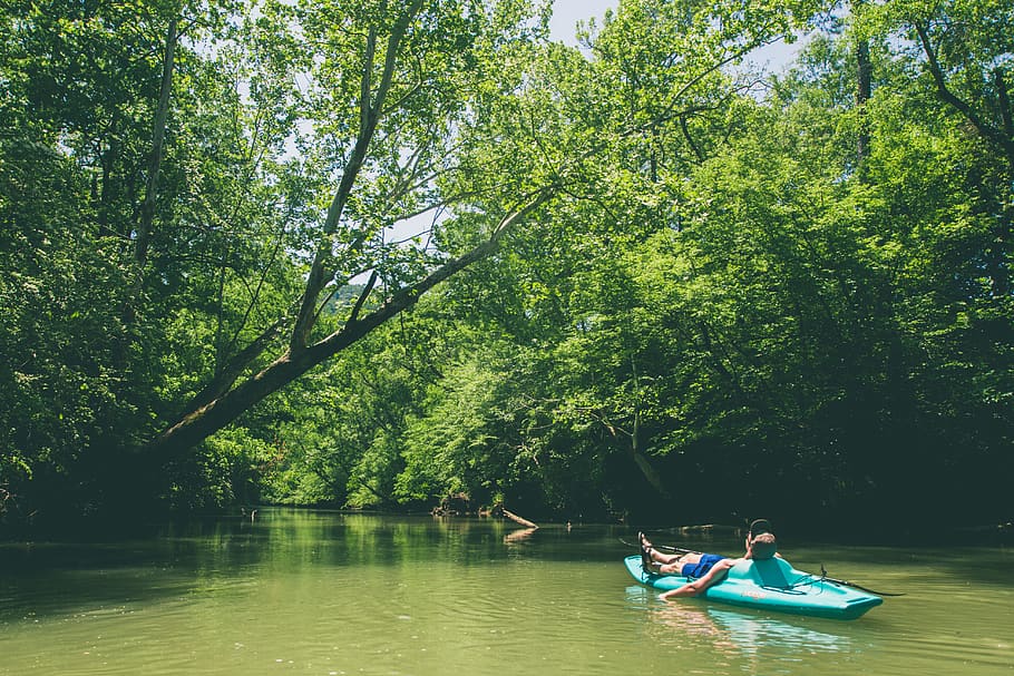 big wills creek, united states, river, alabama, outdoors, boat, HD wallpaper