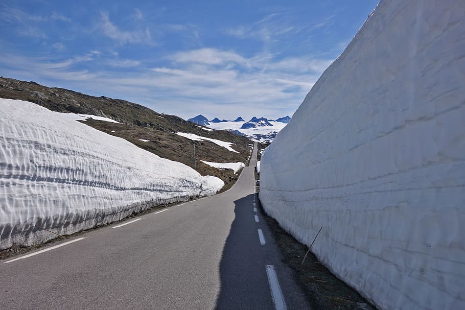 norway, road, sky, direction, the way forward, beauty in nature HD wallpaper