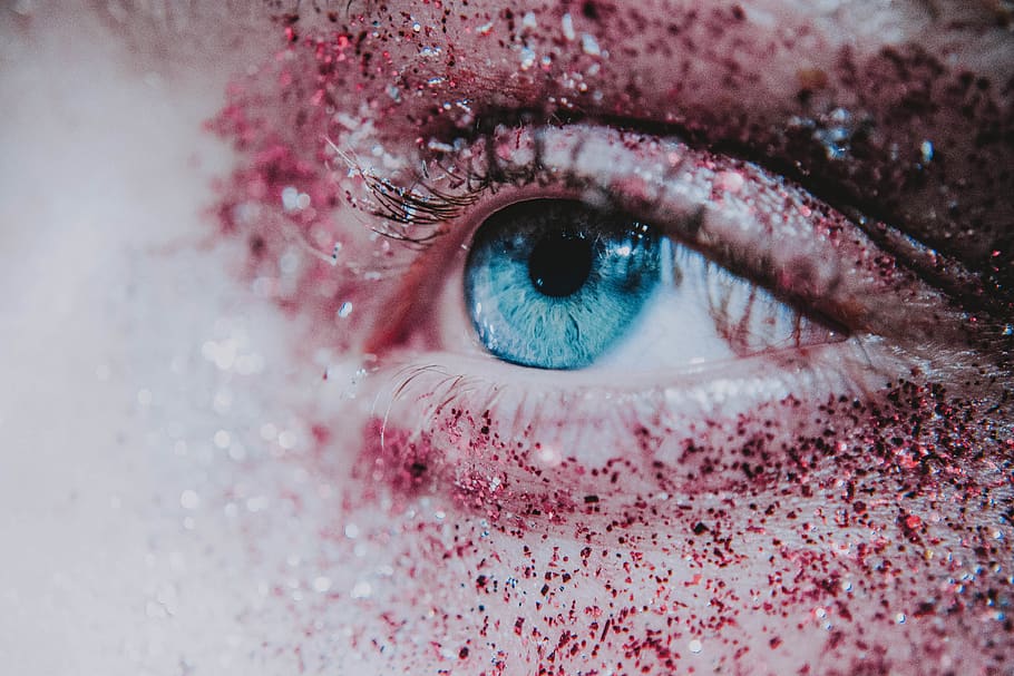 blue human eye, human body part, close-up, one person, sensory perception HD wallpaper