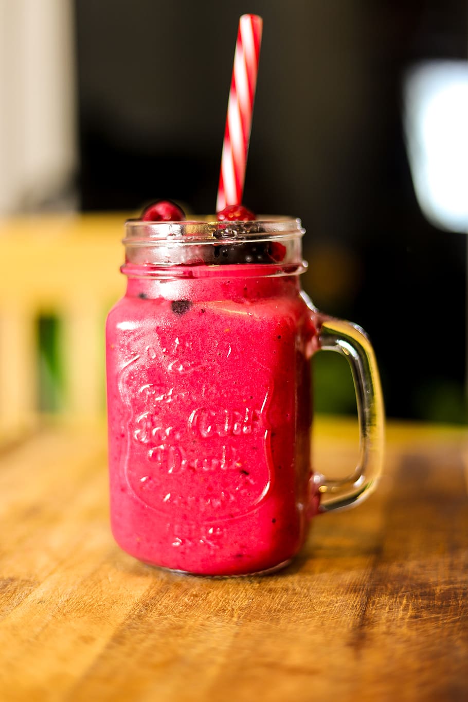 smoothie, fruit, raspberry, drink, health, healthy, organic, HD wallpaper