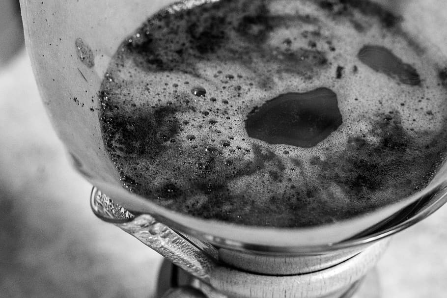 coffee, cafe, pourover, close up, bubbles, close-up, food and drink HD wallpaper