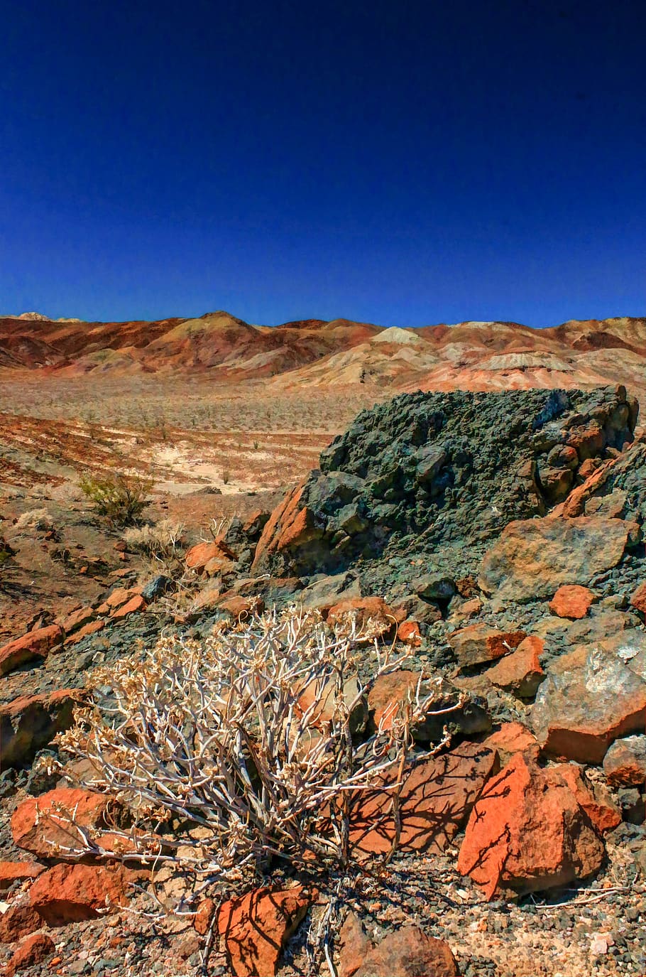desert, rocks, painted colors, anza borrego, california desert, HD wallpaper