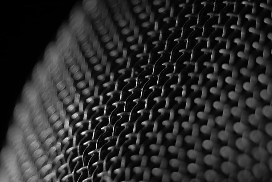 Black Microphone Windscreen, blur, blurry, close-up, dark, design HD wallpaper