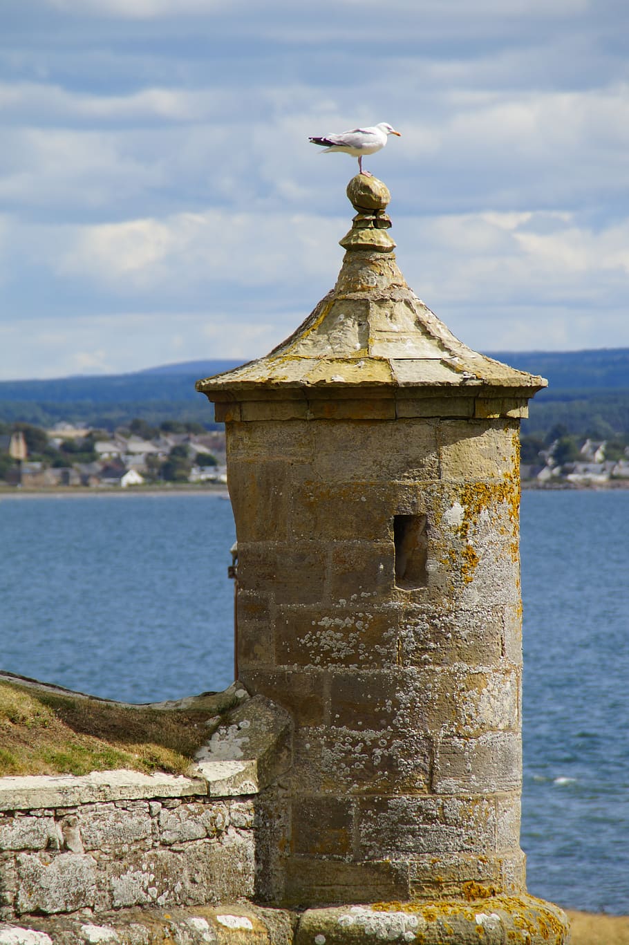 tower, watchtower, sentry, fort george, sea view, fortress, HD wallpaper
