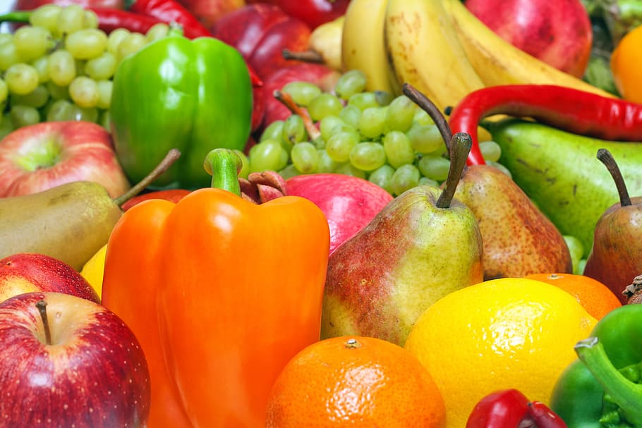 fruits, vegetable, background, colorful, delicious, eating HD wallpaper