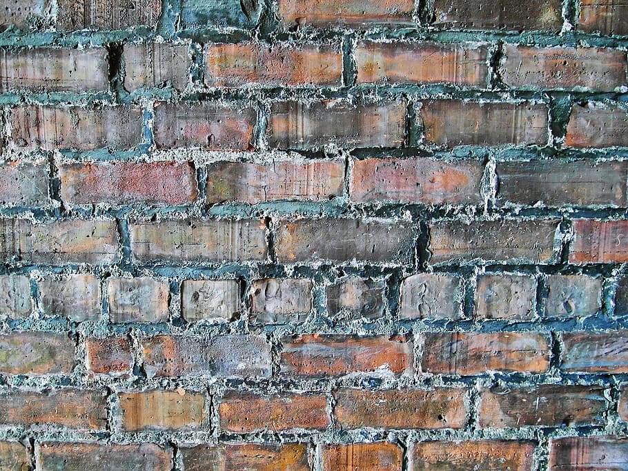brown brickwall, backgrounds, brick wall, full frame, pattern HD wallpaper