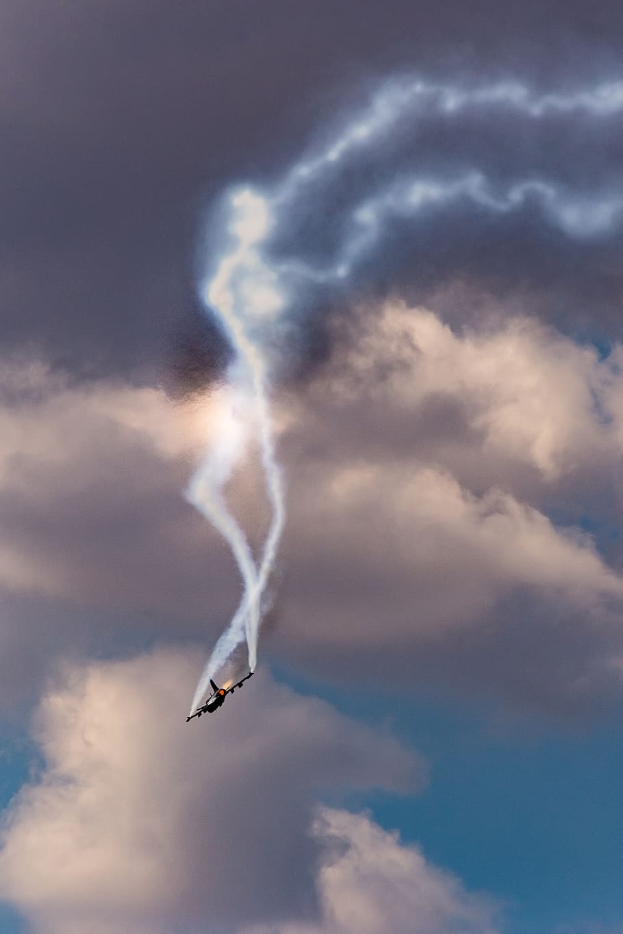 plane crashing during daytime, sky, cloud, raf fairford, outdoors, HD wallpaper