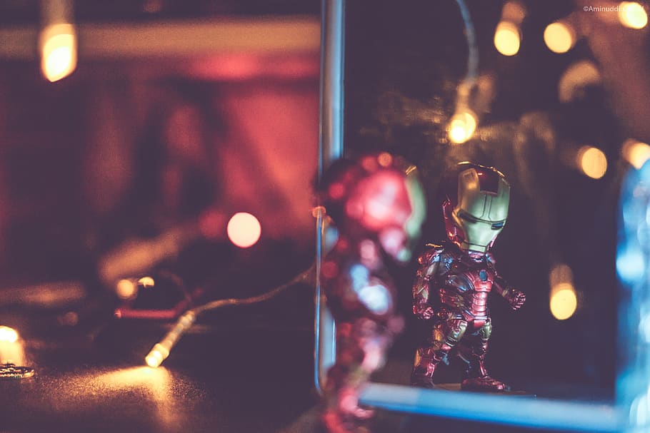 figure, action figure, light, portrait, glass - material, illuminated HD wallpaper