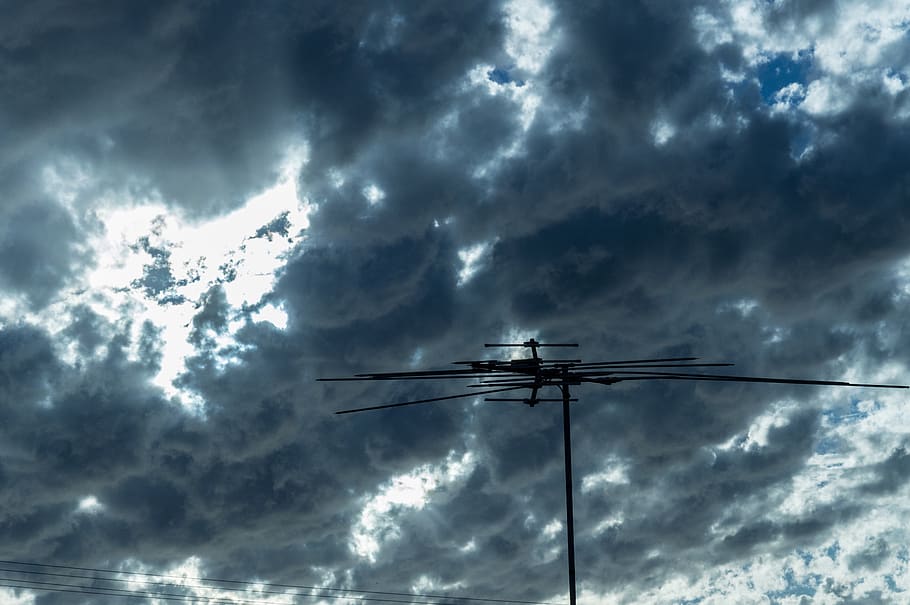 australia, adelaide, sky, dark clouds, antenna, house, cloud - sky HD wallpaper