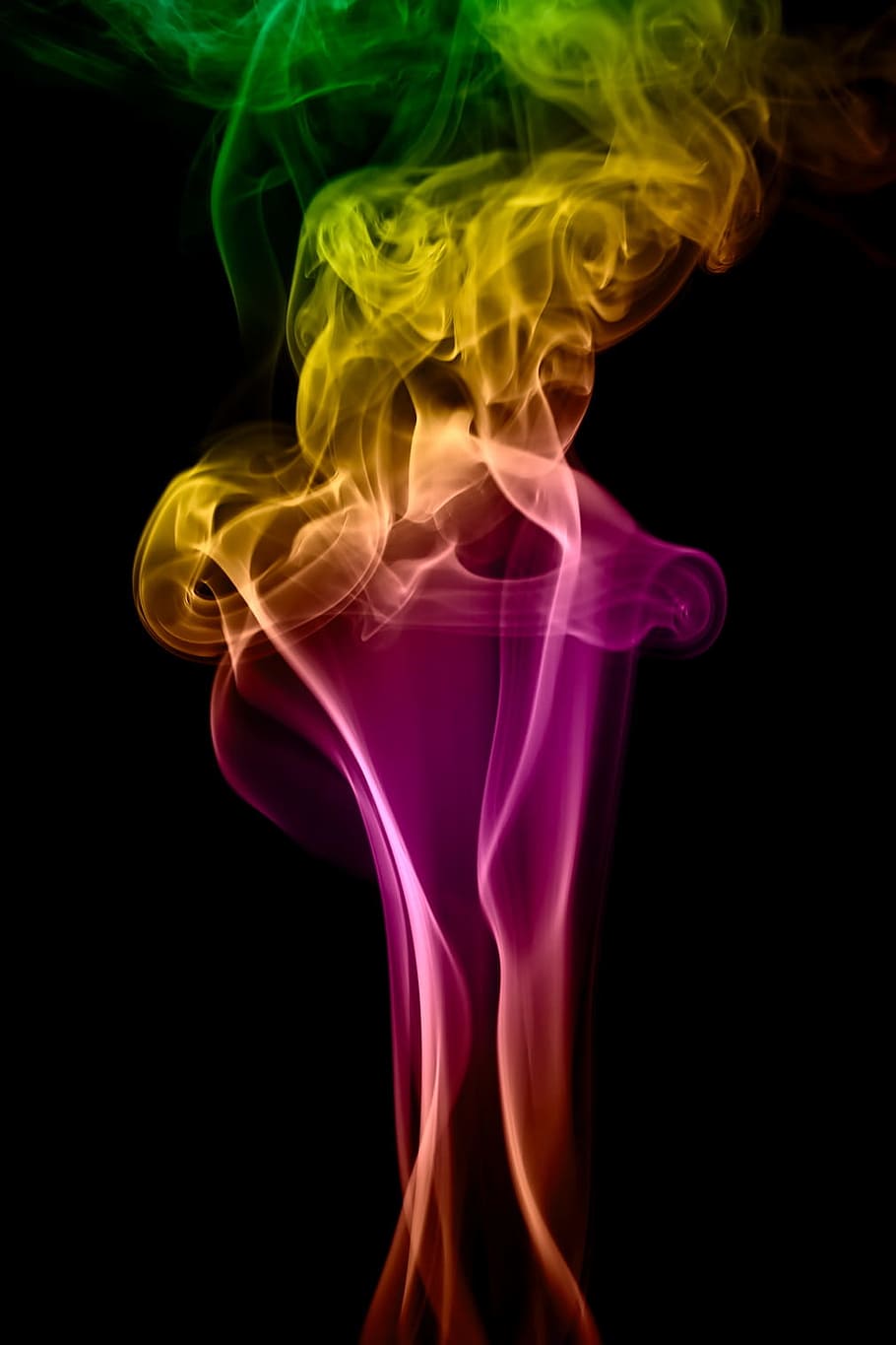 background, smoke, isolated, black, smooth, shape, abstract HD wallpaper