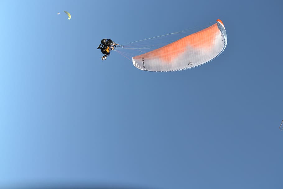 uruguay, punta del este, sports, sky, parachutes, fly, extreme, HD wallpaper