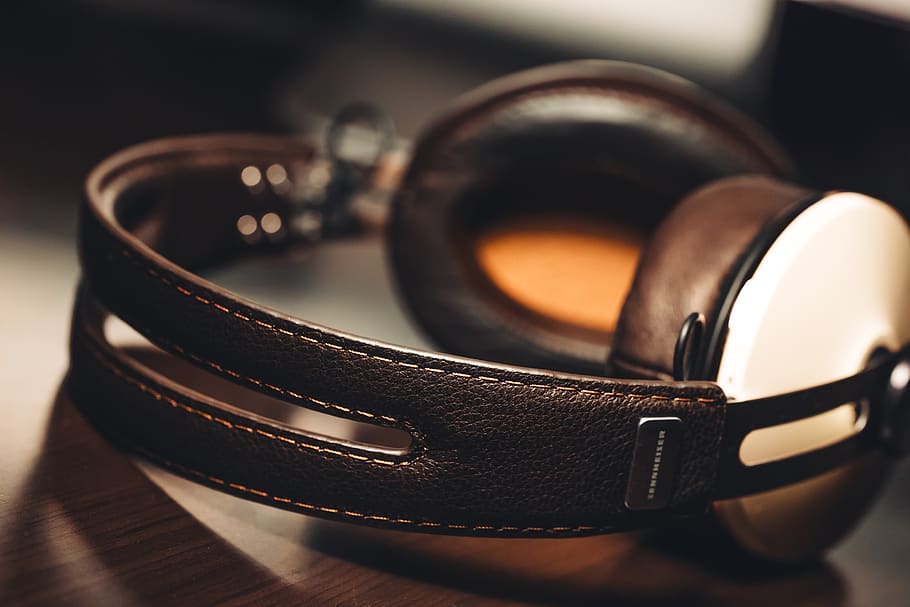 headset, close-up, indoors, no people, still life, leather HD wallpaper