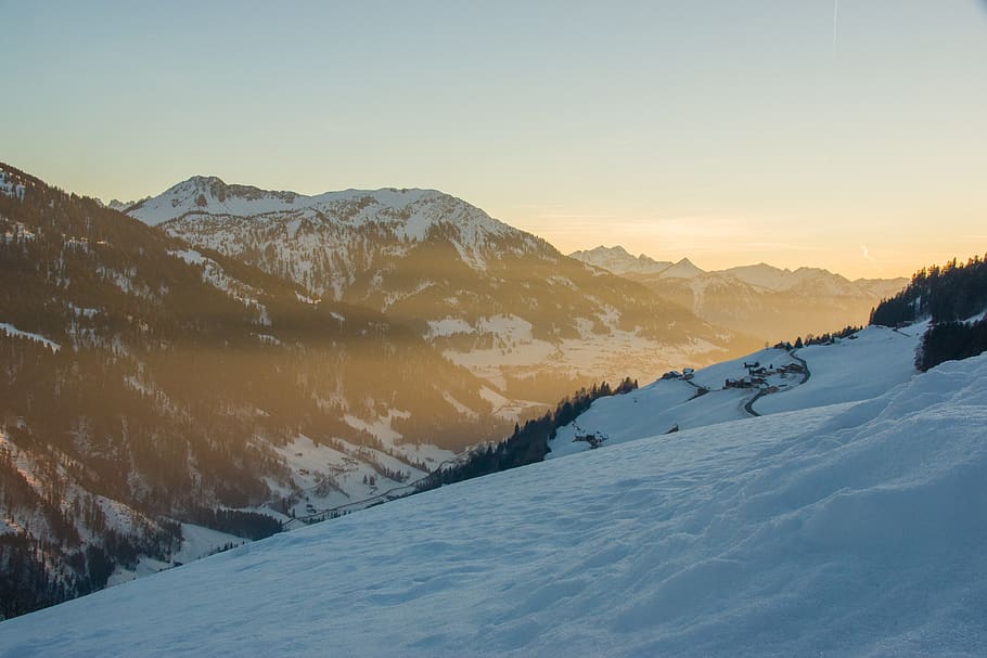 snow, winter, alpine, nature, landscape, mountains, cold, wintry HD wallpaper