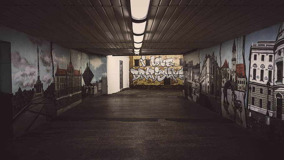 Assorted Item, art, building, design, floor, graffiti, indoors HD wallpaper