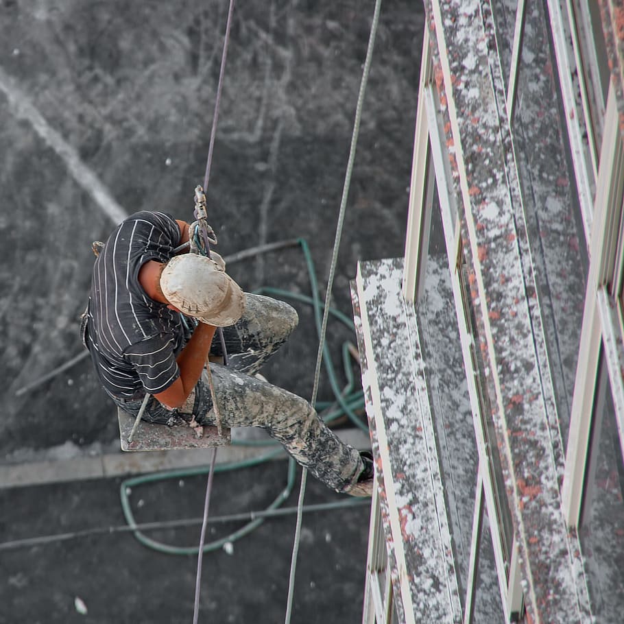alpinist, architecture, build, builder, climber, climbing, concrete HD wallpaper