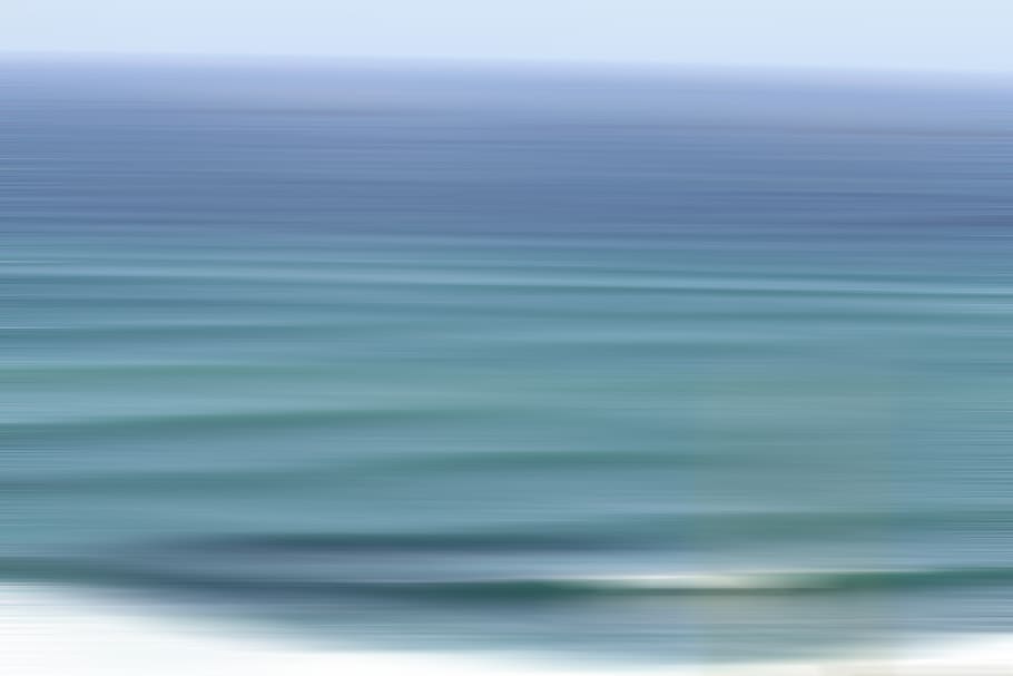 A blurred ocean picture., aeriel view, hawaii, tropical, waves HD wallpaper