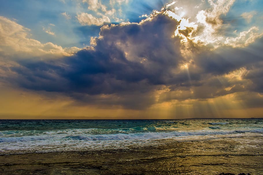 overcast, sky, clouds, cumulus, nature, weather, meteorology HD wallpaper