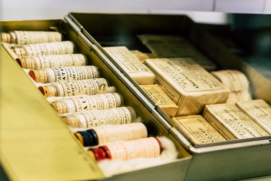 assorted ccosmetics in box, variation, choice, indoors, selective focus HD wallpaper