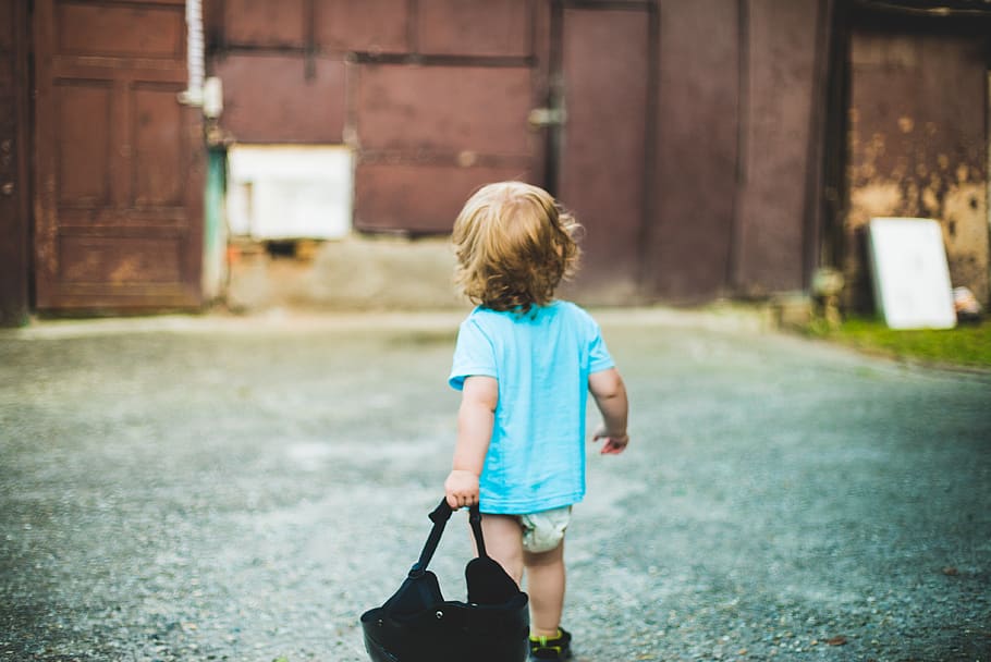 child, one person, childhood, day, rear view, boys, architecture HD wallpaper