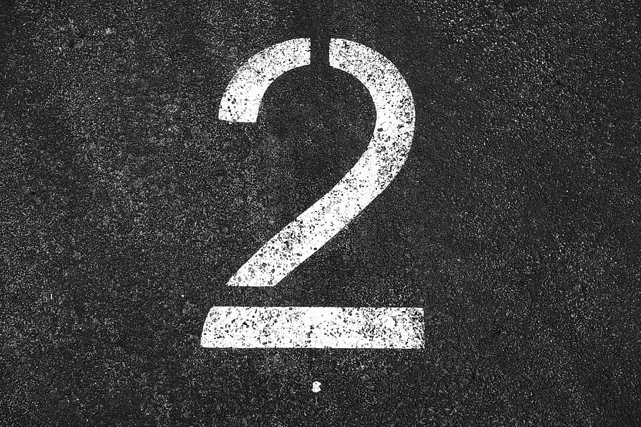 two, 2, number two, numeral, digit, symbol, white number two HD wallpaper