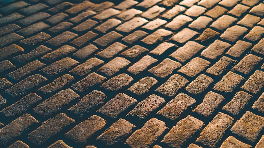 brown bricks, full frame, backgrounds, pattern, textured, no people HD wallpaper