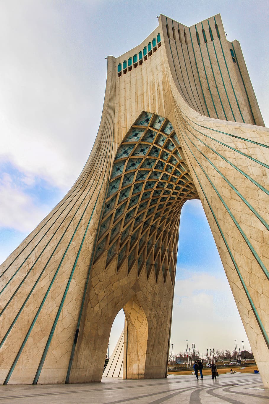 HD wallpaper: iran, tehran province, azadi, dom, cloud, tower, sky, bluesky  | Wallpaper Flare