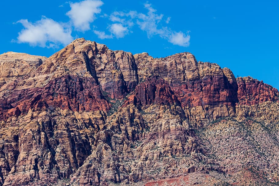 mountain, color, sky, cloud, rock, rock formation, rock - object HD wallpaper