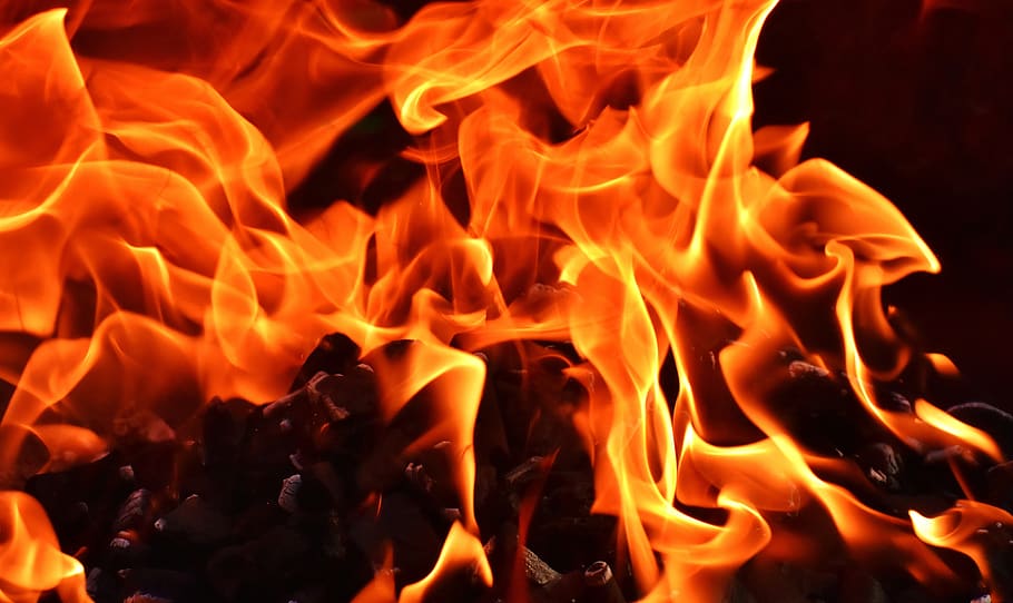 fire, flame, carbon, burn, hot, mood, campfire, burning, fire - natural phenomenon HD wallpaper