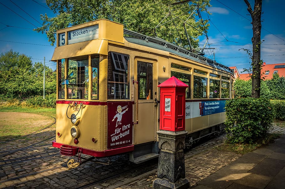 tram, dare, train, current, electric, fire detector, transport HD wallpaper