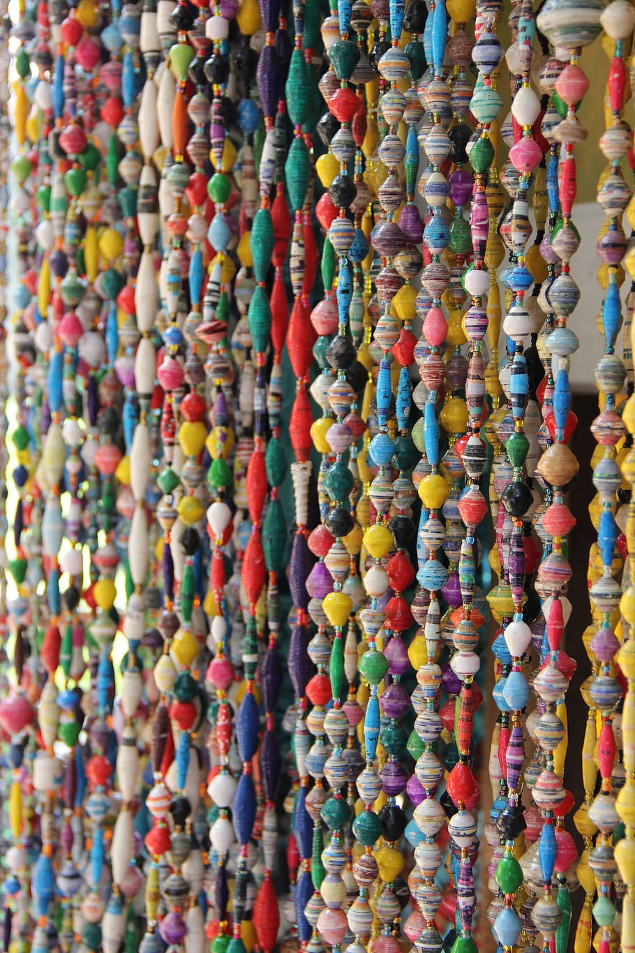 tanzania, zanzibar town, stone town, colorful necklace, beads, HD wallpaper