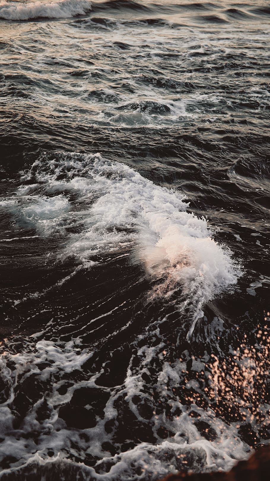 sea waves, water, motion, aquatic sport, surfing, beauty in nature HD wallpaper