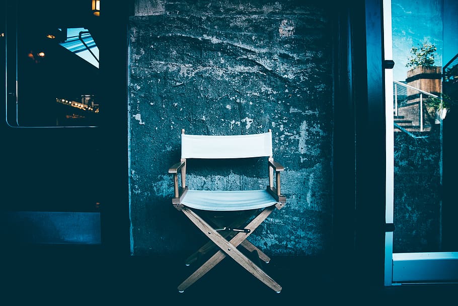chair, director, hollywood, los angeles, la, seat, no people, HD wallpaper
