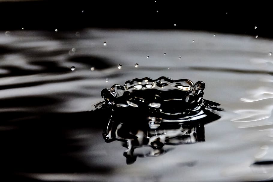drops, water, wet, liquid, dripping, spray, background, ripple HD wallpaper