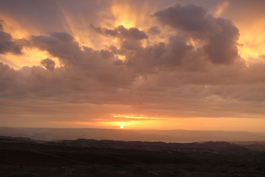 sunset, sky, clouds, beauty in nature, cloud - sky, scenics - nature HD wallpaper