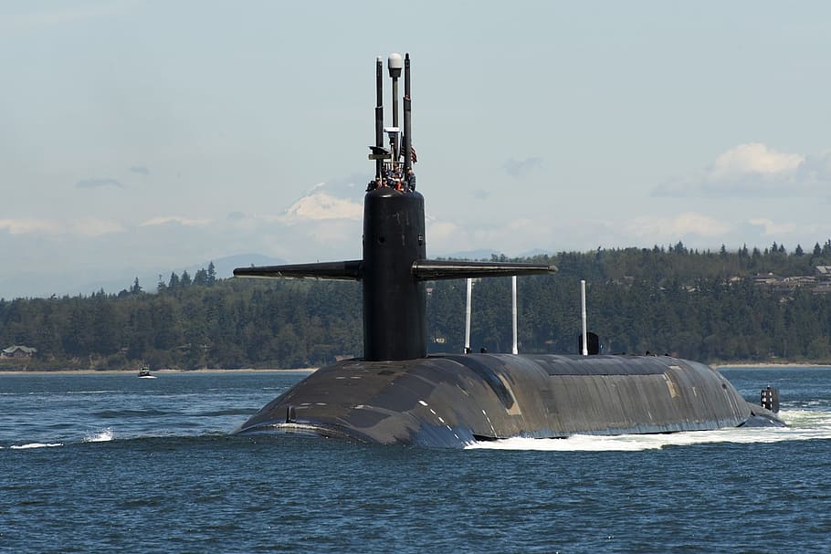 ocean, sea, water, sub, submarine, navy, military, transport HD wallpaper
