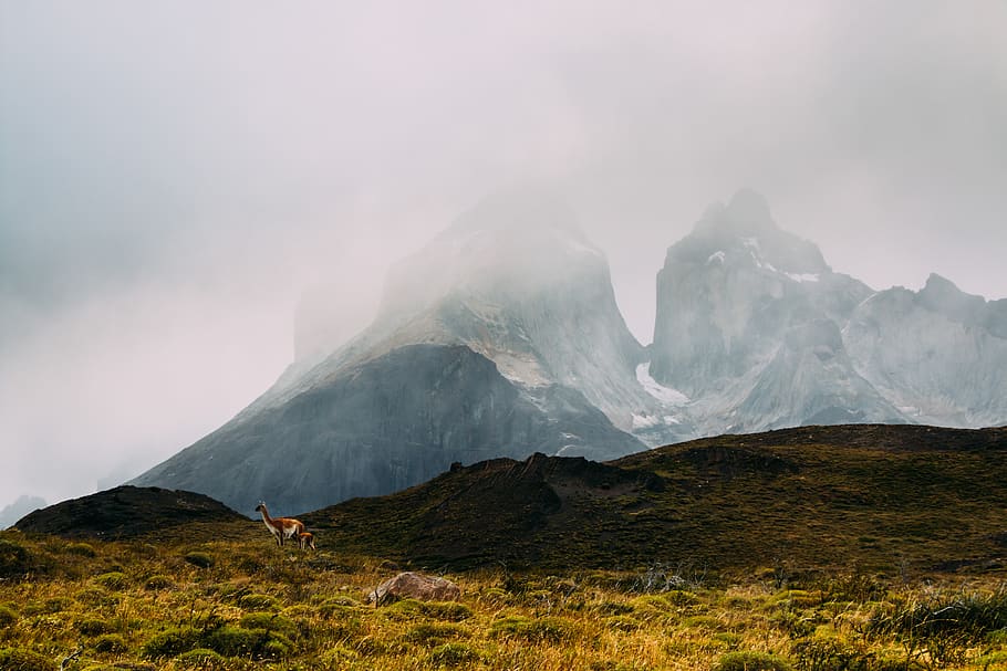 mountain, highland, cloud, sky, summit, ridge, landscape, nature HD wallpaper