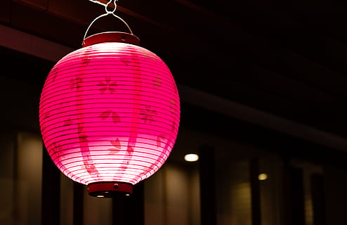light Chinese ball lantern, lamp, lighting, lampshade, travel HD wallpaper