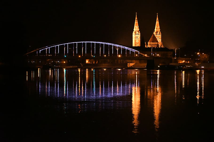 building, architecture, spire, tower, steeple, bridge, arched HD wallpaper