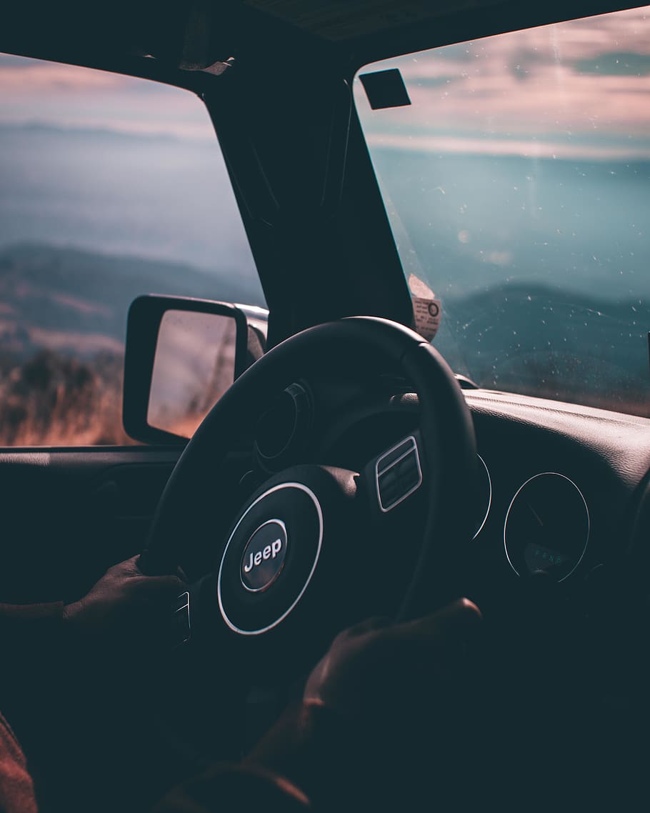 person holding Jeep steering wheel, human, usa, mount diablo, HD wallpaper