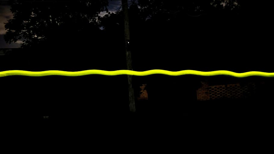 streaks, yellow, light, trails, light trails, beam, wallpaper HD wallpaper