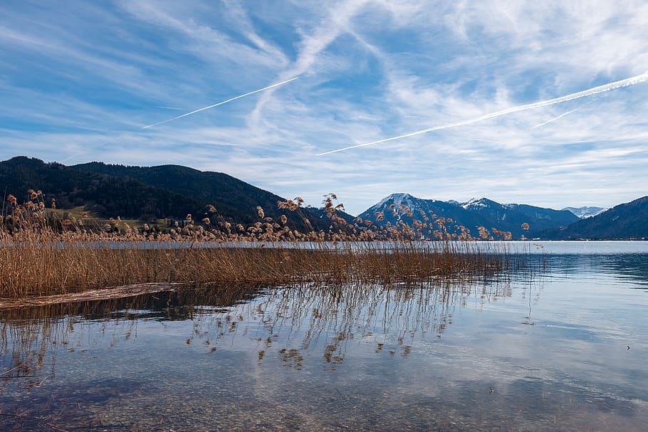 tegernsee, mountains, lake, alpine, landscape, nature, bavaria, HD wallpaper