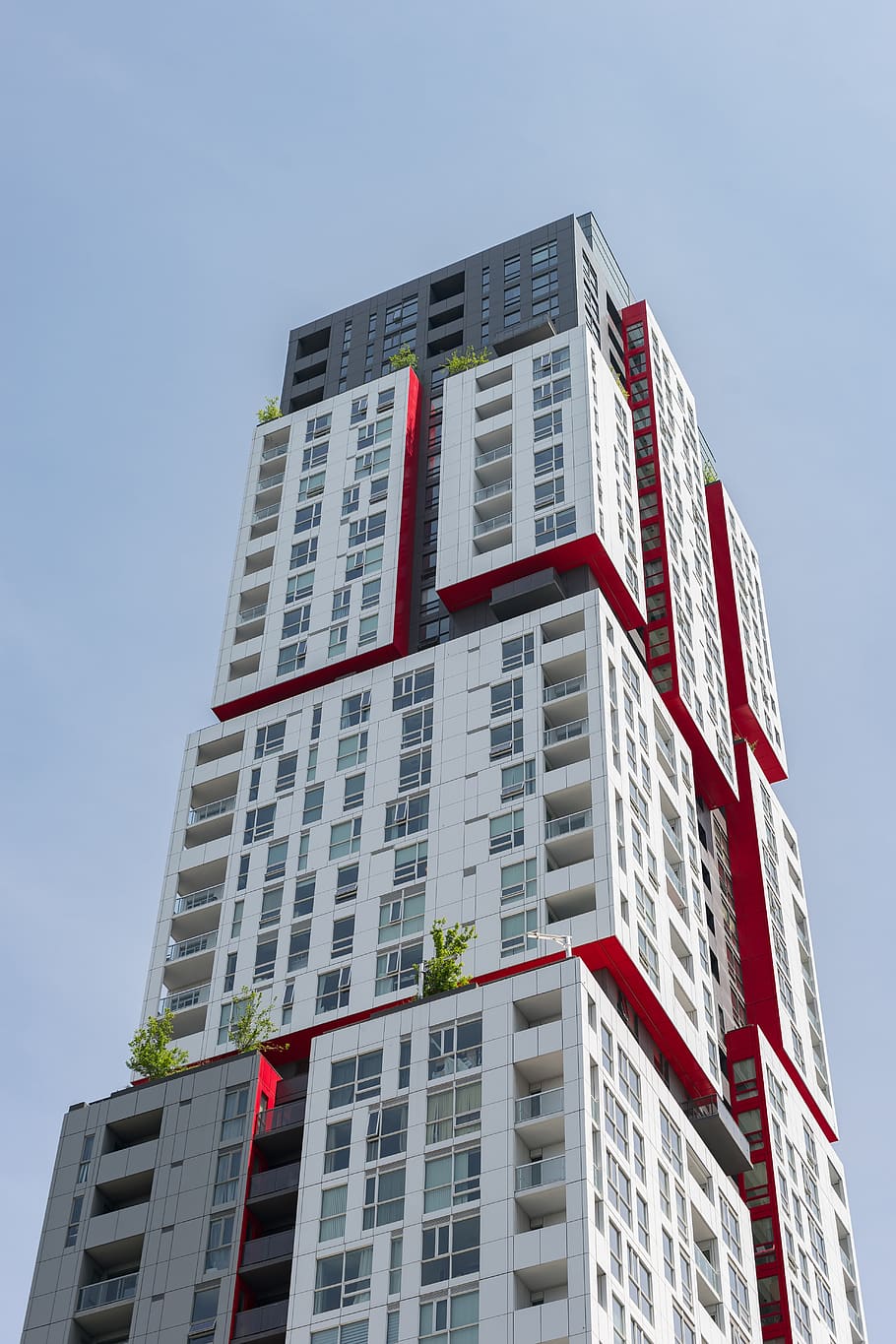 white high-rise building, city, urban, high rise, town, apartment building HD wallpaper