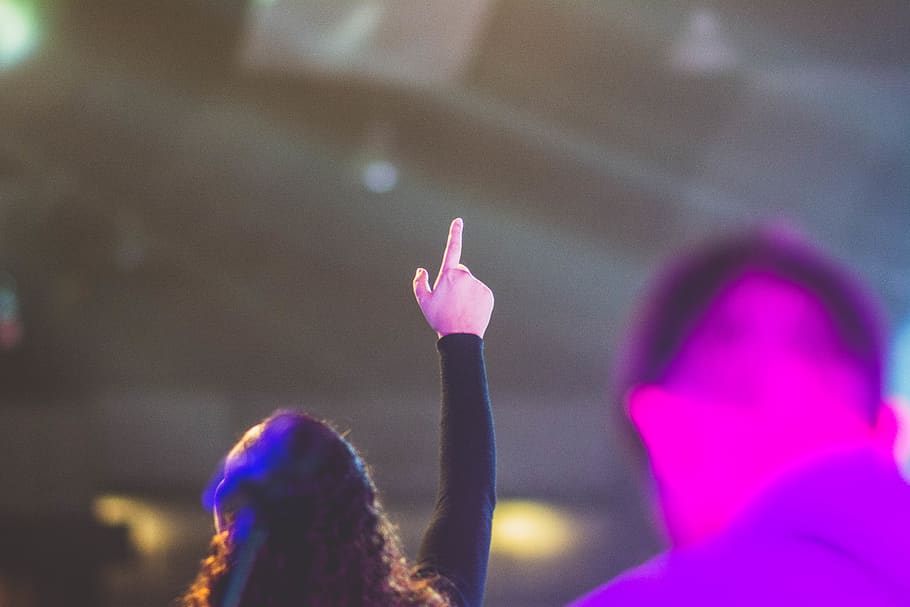 hands, worship, raise, pink color, human body part, event, gesturing HD wallpaper