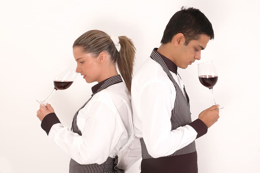 kitchen, waiter, bottle, wine, drink, bar, refreshment, alcohol HD wallpaper