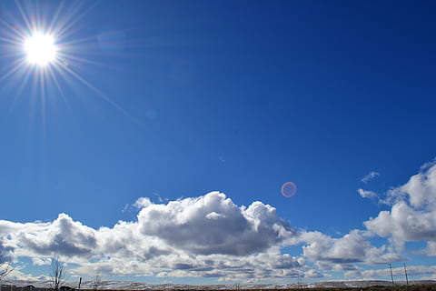 HD wallpaper: Landscape Photograph of Skies, blue sky, bright, clouds,  daylight | Wallpaper Flare